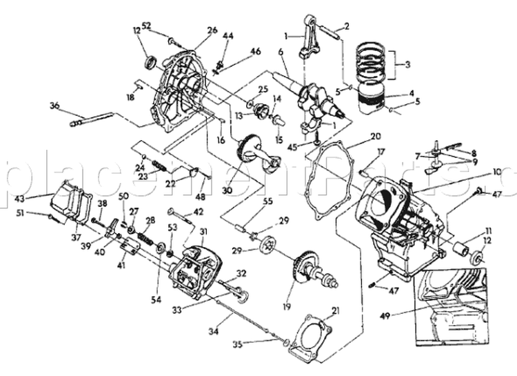 Page C Diagram and Parts List for 9782-1  Briggs and Stratton Generator